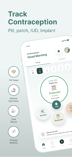 Screenshot of Ease: Birth Control Reminder
