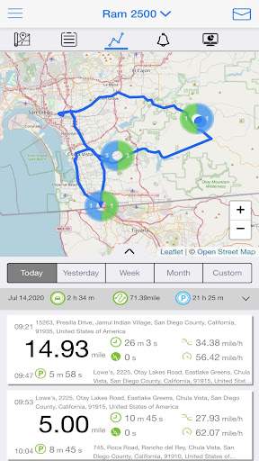 Android application GPSit tracking screenshort