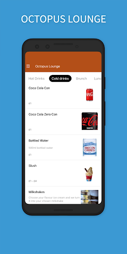 Android application Octopus Lounge screenshort