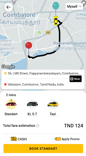 Taxis24 Screen 2