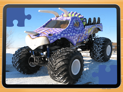 Monster truck puzzles