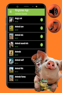 Funny animals ringtone app
