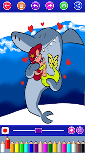 Zig and Sharko coloring game 4.0 APK screenshots 6