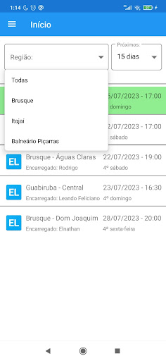 Android application Calendário Musical CCB - SC screenshort