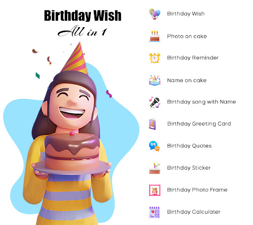 Android application Birthday RemindMe screenshort