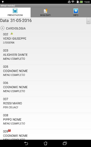 Android application EmealMobile2 screenshort
