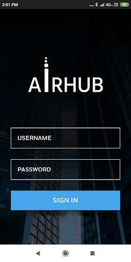 Android application Airhub screenshort