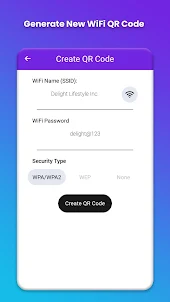 WiFi QR Code Scanner & Creator