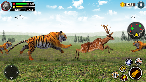 Android application Wild Tiger Simulator 3D Games screenshort