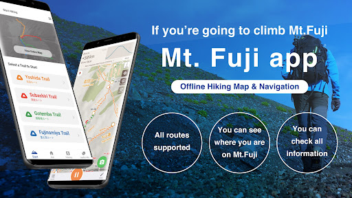 Android application Mt. Fuji - GPS Trail Map screenshort