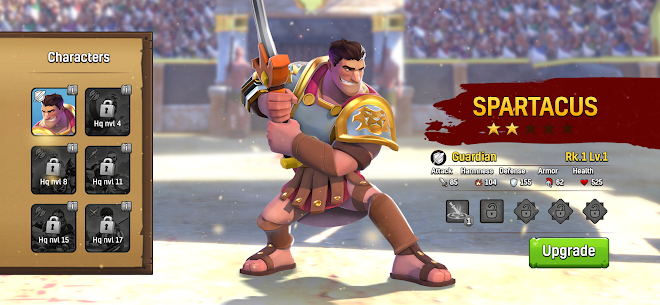 Gladiator Heroes MOD APK: Roman Empire (1 HIT/GOD MODE/NO ADS) 2