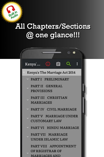 Android application Kenya's Marriage Act 2014 screenshort