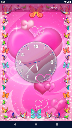 Pink Hearts Live Wallpaper Screen 3
