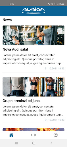 UpGym Screen 2