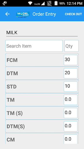 Model Dairy Screen 3