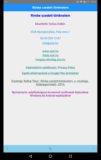 Rímbe szedett történelem Screenshot