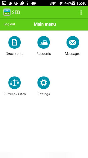 Android application SEB Bank Ukraine screenshort