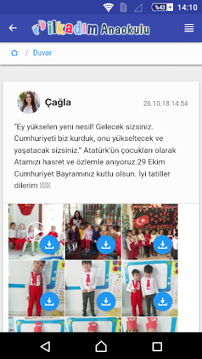 Android application İlkgün Anaokulu screenshort