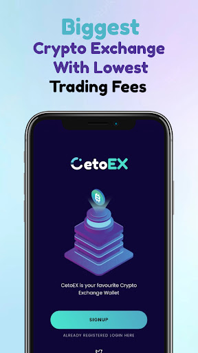 Android application CetoEX : Buy & Sell Crypto screenshort
