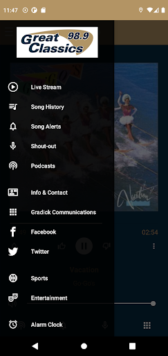 Great Classics 98.9 Screen 3