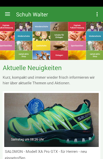 Android application Schuhe und Sport Walter screenshort