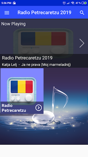 Android application Radio Petrecaretzu App screenshort