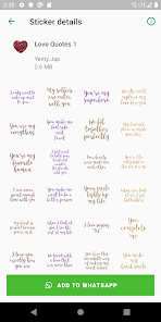 Love Quotes Stickers for Whats 1