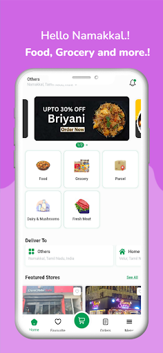 Android application Gozoz : Food, Grocery and more screenshort