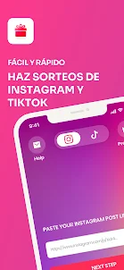 App Sorteos IG y Tik