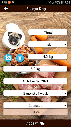Android application Feedya Dog screenshort