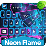 Neon Flame Keyboard icon