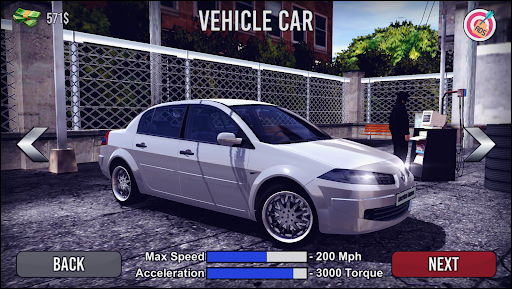 Android application Megane Drift Simulator screenshort