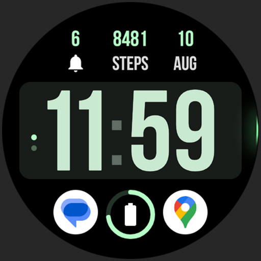 Huge Time Watch Face Logo