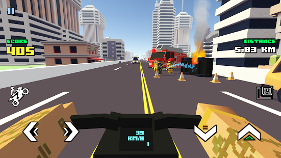 Blocky Moto Racing - motorcycle rider 1.34 APK screenshots 18