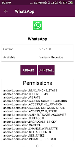 Permission and Updater of Andr Screen 3