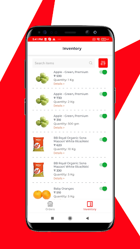 Android application Qkly Store screenshort