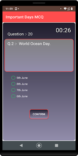 GK Important Days MCQ Screen 3