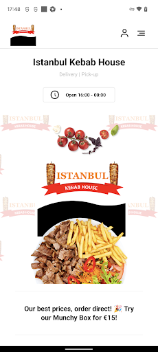 Android application Istanbul Kebab House screenshort