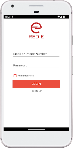 Android application Red E Charge screenshort
