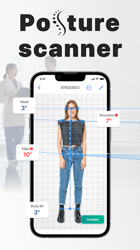 Android application Posture Screen: Spine Analysis screenshort
