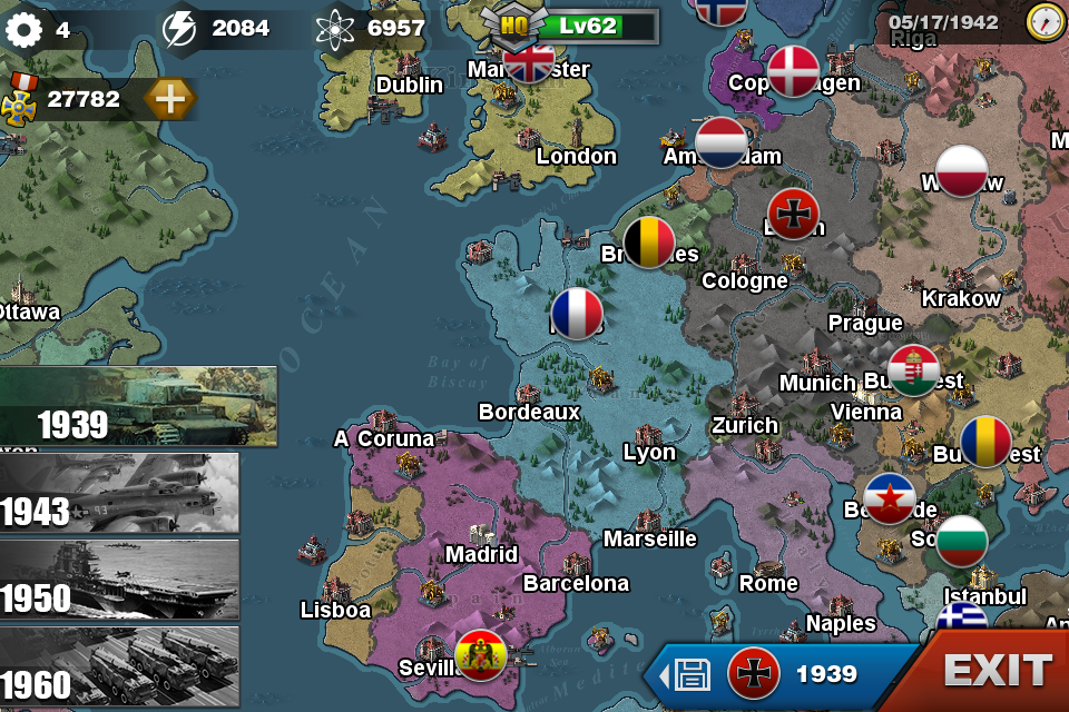 Android application World Conqueror 3-WW2 Strategy screenshort