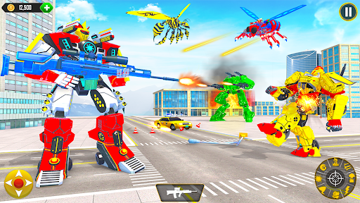 Flying Bee Robot Car Transform androidhappy screenshots 2