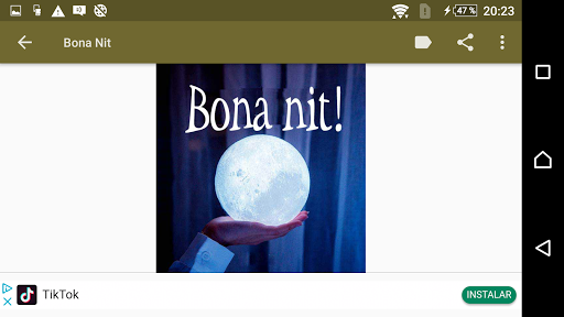 Et desitge Bon Dia i Bona Nit