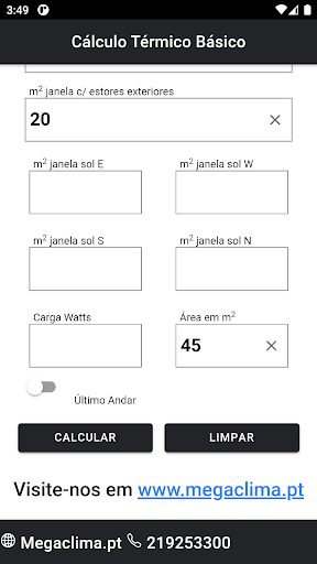 Cálculo Térmico Básico Screen 3
