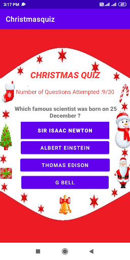 Santa Quiz Screen 2