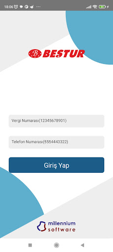 Android application Beştur Turizm screenshort