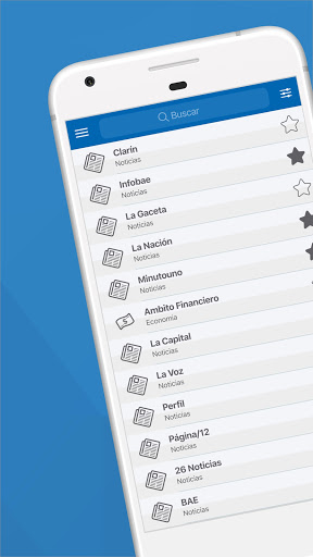 Android application Argentina news screenshort