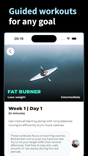 Screenshot of Rowing Machine Workouts
