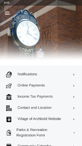 Android application Live Archbold screenshort