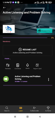 Android application Markazia LMS screenshort